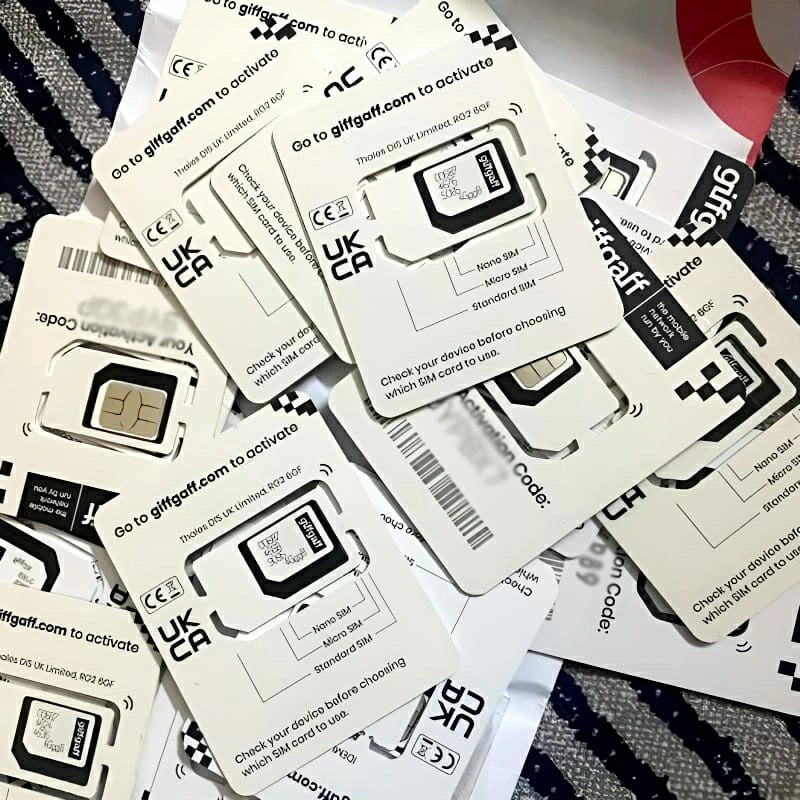 GiffGaff UK Sim Card for Tiktok Live